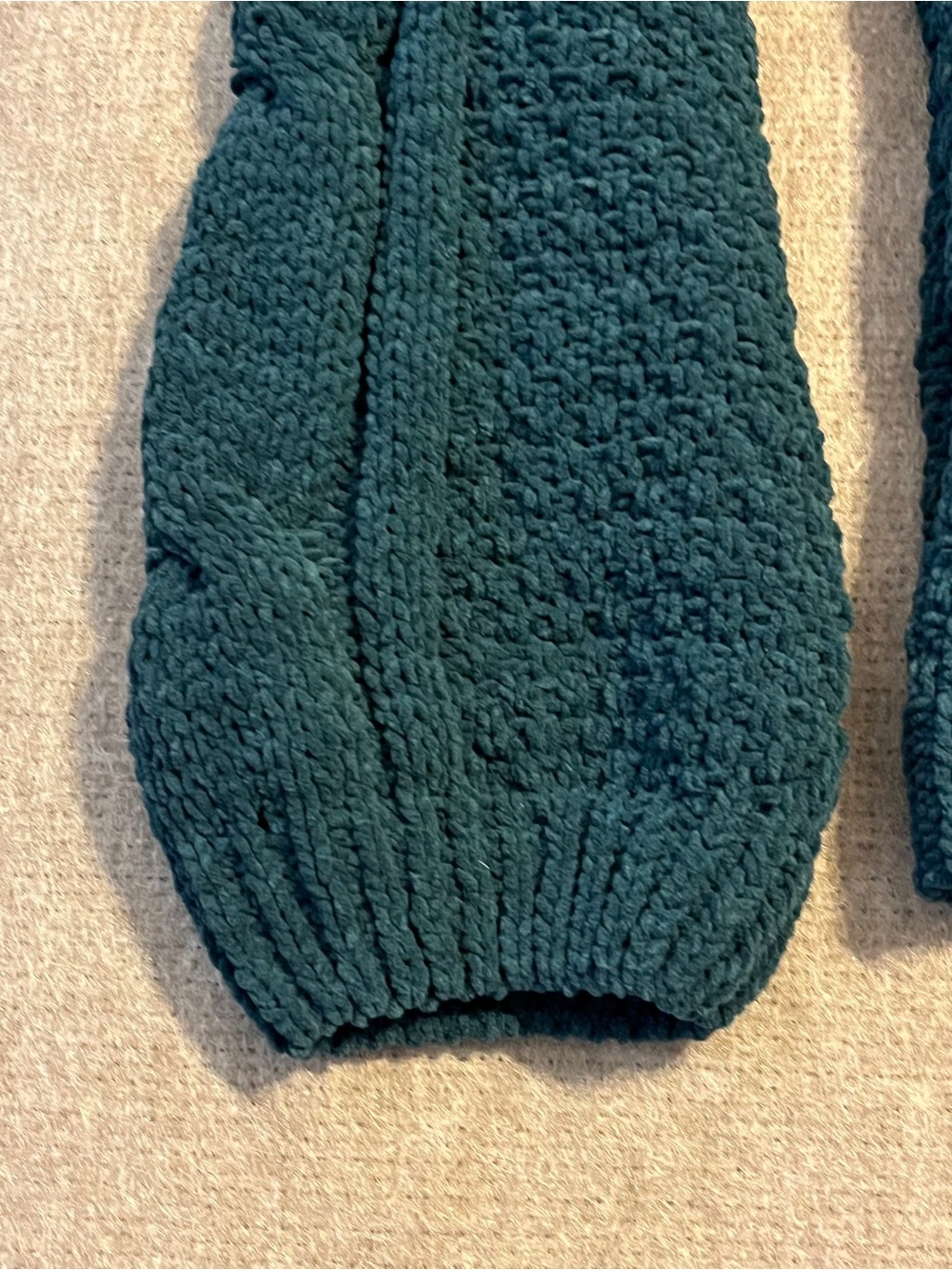 Seven7 Teal Chunky Knit Turtleneck Sweater Women’s Large - Picture 7 of 8